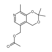 5'-O-acetyl-3,4'-O-isopropylidenepyridoxol结构式