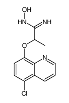 2-(5-chloroquinolin-8-yl)oxy-N'-hydroxypropanimidamide Structure