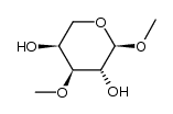 methyl 3-O-methyl-α-L-arabinopyranoside Structure