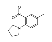 1-(4-methyl-2-nitrophenyl)pyrrolidine结构式