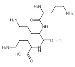 L-Ornithine,N2-(N2-L-ornithyl-L-ornithyl)-, tetrahydrochloride (9CI) Structure