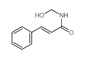 (E)-N-(hydroxymethyl)-3-phenyl-prop-2-enamide结构式