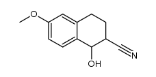 1-hydroxy-2-cyano-6-methoxy-1,2,3,4-tetrahydronaphthalene结构式