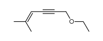 6-ethoxy-2-methyl-hex-2-en-4-yne Structure