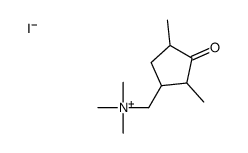 (2,4-dimethyl-3-oxocyclopentyl)methyl-trimethylazanium,iodide Structure