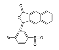 4-(4-bromophenyl)sulfonylbenzo[f][2]benzofuran-1,3-dione结构式