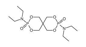 3,9-bis(N,N-diethylamino)-2,4,8,10-tetraoxa-3,9-diphosphaspiro[5.5]undecane-3,9-dioxide结构式