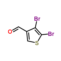 4,5-Dibromo-3-thiophenecarbaldehyde结构式