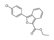 ethyl 3-(4-chlorophenyl)-2-benzofuran-1-carboxylate Structure