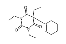 5-(cyclohexen-1-yl)-1,3,5-triethyl-1,3-diazinane-2,4,6-trione Structure