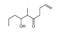 7-hydroxy-6-methyldec-1-en-5-one Structure