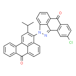 9-chloro-2-[2-isopropyl-7-oxo-7H-benz[de]-3-anthryl]anthra[1,9-cd]pyrazol-6(2H)-one structure