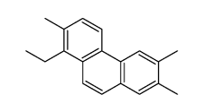 1-ethyl-2,6,7-trimethylphenanthrene结构式