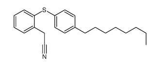 2-[2-(4-octylphenyl)sulfanylphenyl]acetonitrile Structure