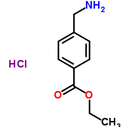 Ethyl 4-(aminomethyl)benzoate hydrochloride (1:1) structure