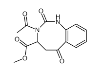 3-acetyl-2,6-dioxo-1,2,3,4,5,6-hexahydro-benzo[d][1,3]diazocine-4-carboxylic acid methyl ester结构式
