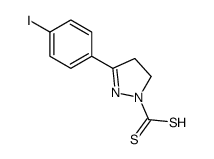 5-(4-iodophenyl)-3,4-dihydropyrazole-2-carbodithioic acid Structure