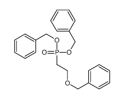 2-bis(phenylmethoxy)phosphorylethoxymethylbenzene结构式