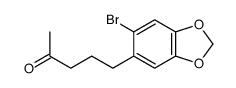 5-(6-bromo-1,3-benzodioxol-5-yl)pentan-2-one Structure