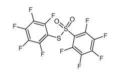 pentafluorophenyl pentafluorobenzenethiosulfonate结构式