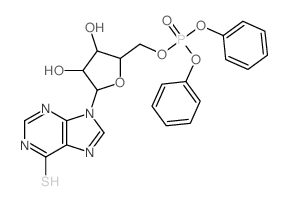 9H-Purine-6-thiol,9-b-D-ribofuranosyl-, 5'-(diphenyl phosphate) (8CI) picture
