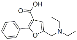 5-DIETHYLAMINOMETHYL-2-PHENYL-FURAN-3-CARBOXYLIC ACID Structure