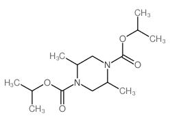 dipropan-2-yl 2,5-dimethylpiperazine-1,4-dicarboxylate structure