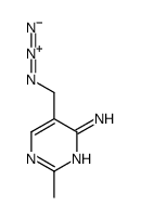 5-(azidomethyl)-2-methylpyrimidin-4-amine结构式