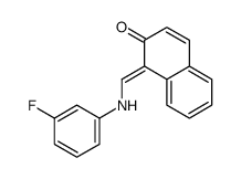 1-[(3-fluoroanilino)methylidene]naphthalen-2-one结构式