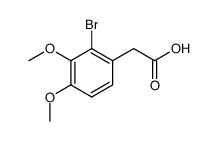 2-bromo-3,4-dimethoxyphenylacetic acid结构式