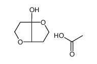 (3aS,6aS)-3,3a,5,6-tetrahydro-2H-furo[3,2-b]furan-6a-ol,acetic acid Structure