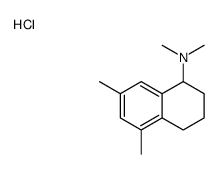 N,N,5,7-tetramethyl-1,2,3,4-tetrahydronaphthalen-1-amine,hydrochloride Structure