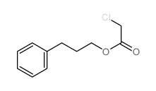 Acetic acid, 2-chloro-,3-phenylpropyl ester Structure