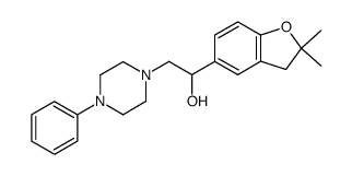 1-(2,2-dimethyl-2,3-dihydro-benzofuran-5-yl)-2-(4-phenyl-piperazin-1-yl)-ethanol Structure