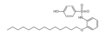 4-hydroxy-N-(2-tetradecoxyphenyl)benzenesulfonamide结构式