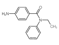 4-氨基-N-乙基-N-苯基苯甲酰胺结构式