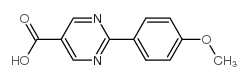 2-(4-methoxyphenyl)pyrimidine-5-carboxylic acid结构式