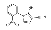 5-氨基-1-(2-硝基苯基)-1H-吡唑-4-甲腈结构式