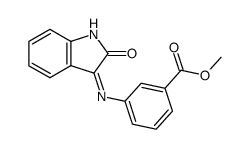 3-(2-oxo-1,2-dihydro-indol-3-ylideneamino)-benzoic acid methyl ester Structure