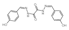 Ethanedioic acid,1,2-bis[2-[(4-hydroxyphenyl)methylene]hydrazide] Structure