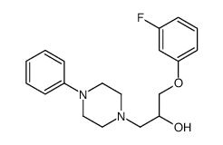 α-[(3-Fluorophenoxy)methyl]-4-phenyl-1-piperazineethanol结构式