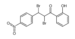 2'-hydroxy-4-nitrochalcone dibromide Structure