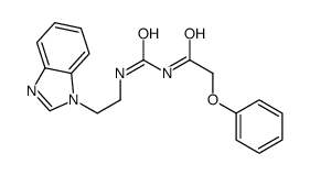 N-[2-(benzimidazol-1-yl)ethylcarbamoyl]-2-phenoxyacetamide结构式