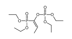 1-diethoxyphosphorylprop-1-enyl diethyl phosphate Structure