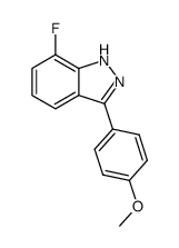7-fluoro-3-(4-methoxyphenyl)-1H-indazole结构式