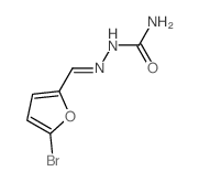 Hydrazinecarboxamide,2-[(5-bromo-2-furanyl)methylene]- Structure