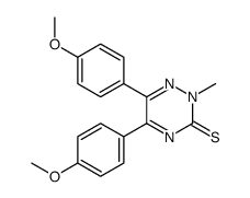 5,6-bis(4-methoxyphenyl)-2-methyl-1,2,4-triazine-3-thione结构式