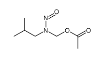 [2-methylpropyl(nitroso)amino]methyl acetate Structure