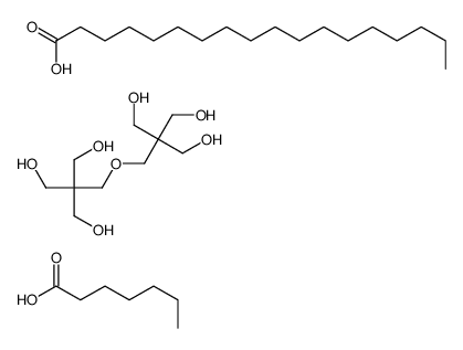 heptanoic acid,2-[[3-hydroxy-2,2-bis(hydroxymethyl)propoxy]methyl]-2-(hydroxymethyl)propane-1,3-diol,octadecanoic acid结构式