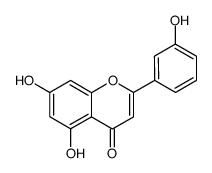 2-(3'-methoxyphenyl)-5,7-dihydroxyl-flavone结构式